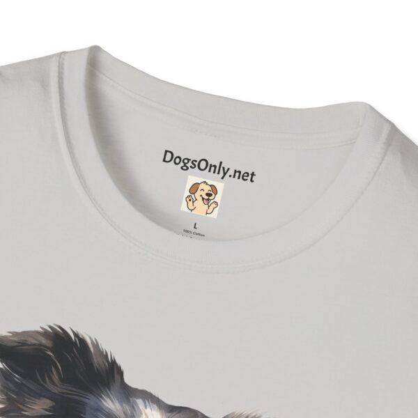 Border Collie Dog T-Shirt - Unisex Softstyle Tee - Image 24