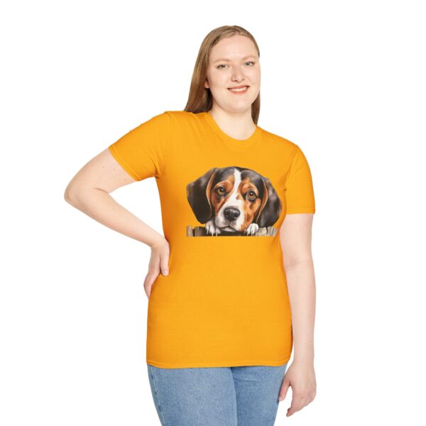 Beagle-2 Dog T-Shirt - Unisex Softstyle Tee - Image 25