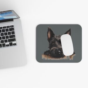 Scottish Terrier Mouse Pad -Dark Grey Pet Design for Dog Lovers