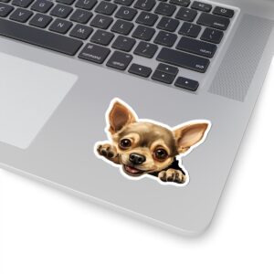 Chihuahua Dog Kiss-Cut Sticker - Perfect for Pet Lovers & Laptop Decor