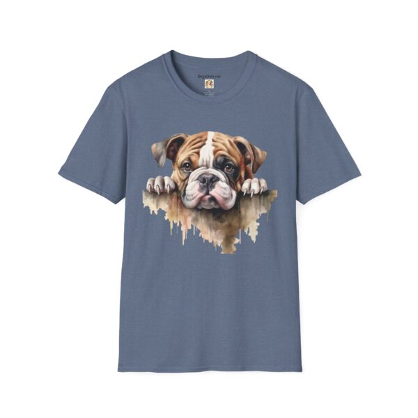 Bulldog-1 T-Shirt - Unisex Softstyle Tee - Image 7