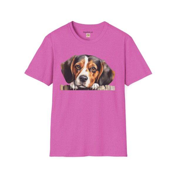 Beagle-2 Dog T-Shirt - Unisex Softstyle Tee - Image 56