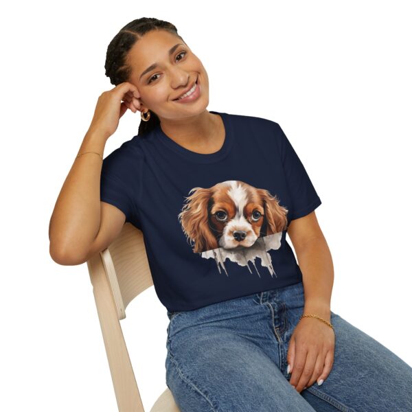 Cavalier King Charles Spaniel Dog T-Shirt - Unisex Softstyle Tee - Image 55