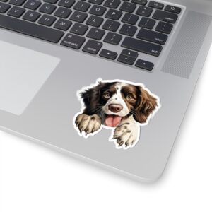 English Springer Spaniel Dog Kiss-Cut Sticker - Perfect for Pet Lovers & Laptop Decor