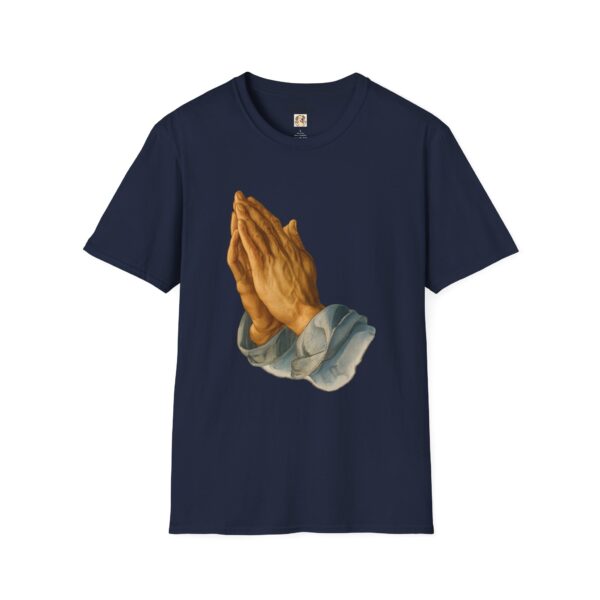 Inspirational Prayer Hands T-Shirt - Unisex Softstyle Tee - Image 51