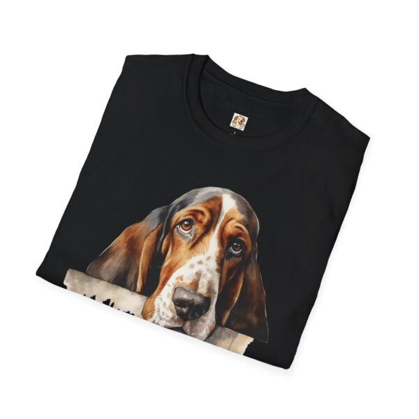Bassett Hound Dog T-Shirt - Unisex Softstyle Tee - Image 10