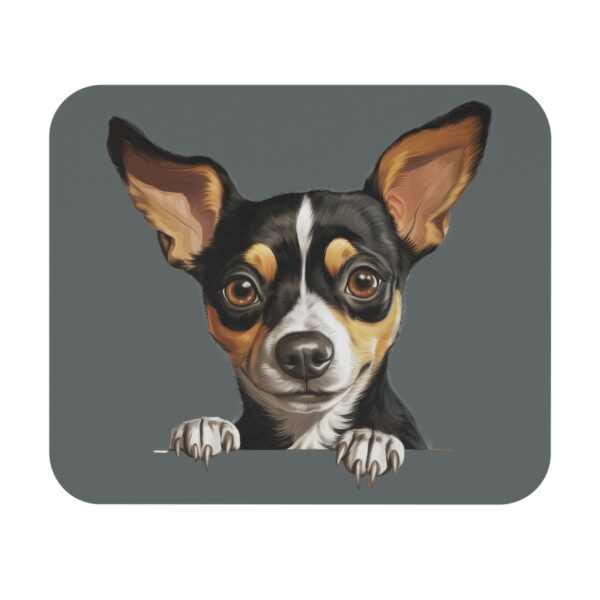 Rat Terrier Mouse Pad -Dark Grey Pet Design for Dog Lovers - Image 2