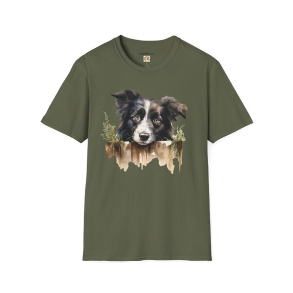 Border Collie Dog T-Shirt - Unisex Softstyle Tee - Image 32