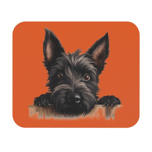 Scottish Terrier Mouse Pad -Orange Pet Design for Dog Lovers - Image 2