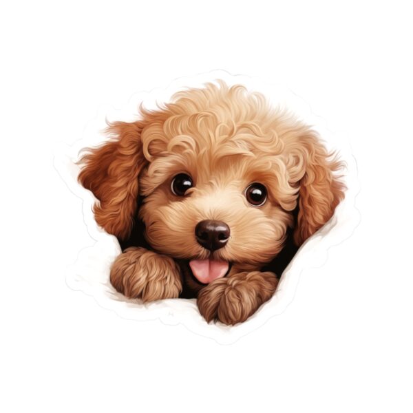 Poodle Dog Kiss-Cut Sticker - Perfect for Pet Lovers & Laptop Decor
