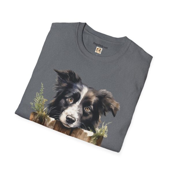 Border Collie Dog T-Shirt - Unisex Softstyle Tee - Image 45