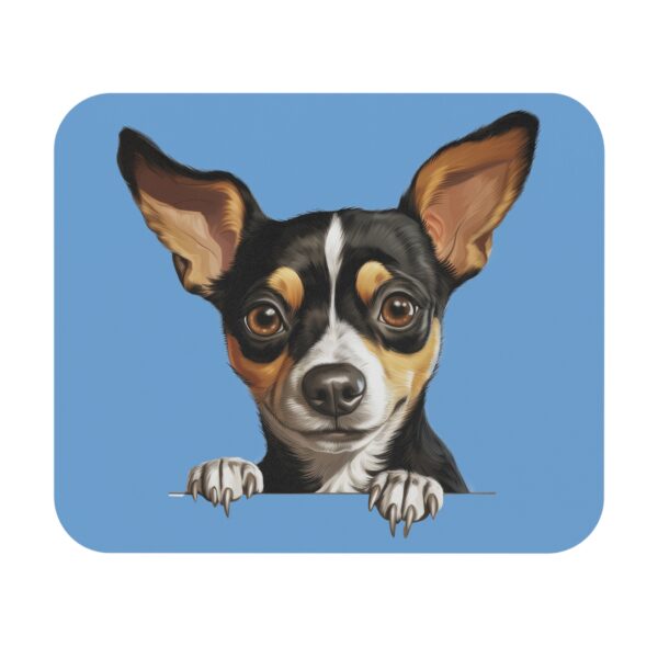 Rat Terrier Mouse Pad -Light Blue Pet Design for Dog Lovers - Image 2