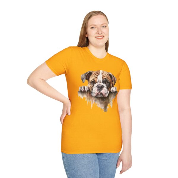 Bulldog-1 T-Shirt - Unisex Softstyle Tee - Image 30