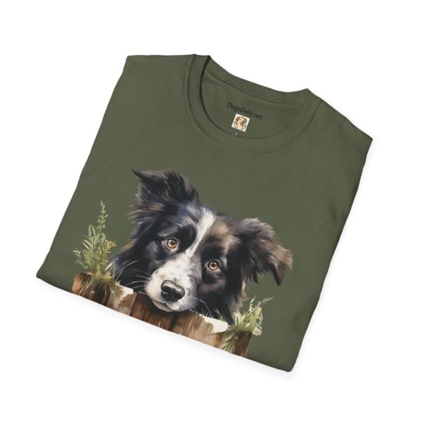 Border Collie Dog T-Shirt - Unisex Softstyle Tee - Image 35