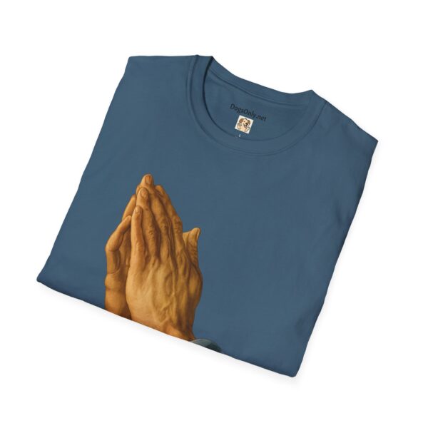 Inspirational Prayer Hands T-Shirt - Unisex Softstyle Tee - Image 49