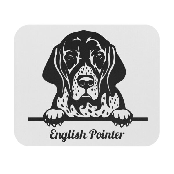 English Pointer Mouse Pad-Black/White - Cute Pet Design for Dog Lovers - Image 2