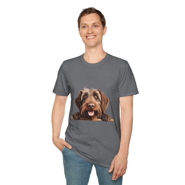 Wirehaired Pointing Griffon Pointer Dog T-Shirt - Unisex Softstyle Tee - Image 40