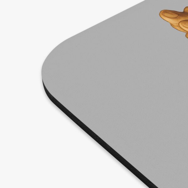 Praying Hands Light Grey Mouse Pad - Cute Pet Design for Dog Lovers - Image 3