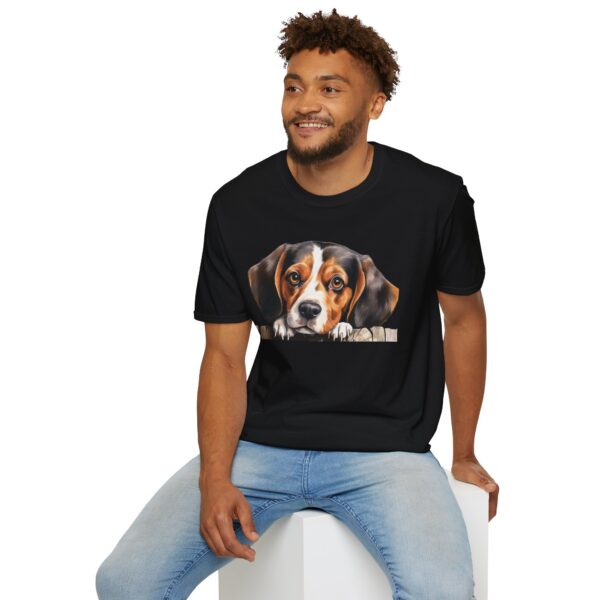 Beagle-2 Dog T-Shirt - Unisex Softstyle Tee - Image 6