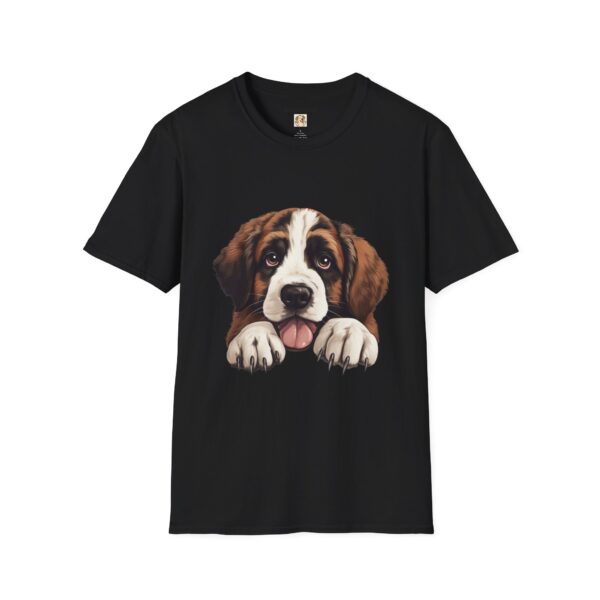 Saint Bernard Dog T-Shirt - Unisex Softstyle Tee - Image 7