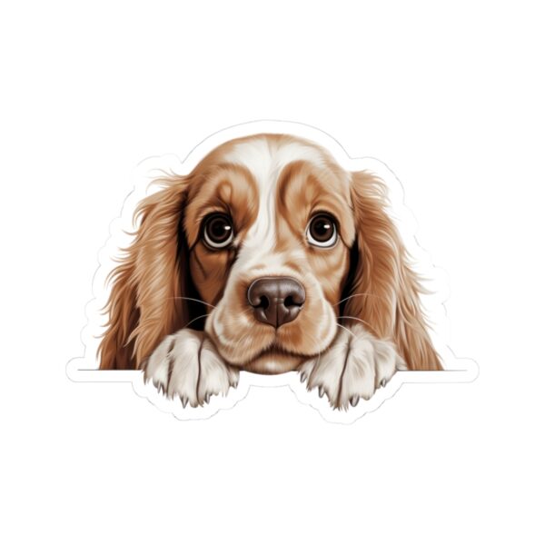 American Cocker Spaniel Dog Kiss-Cut Sticker - Perfect for Pet Lovers & Laptop Decor - Image 2