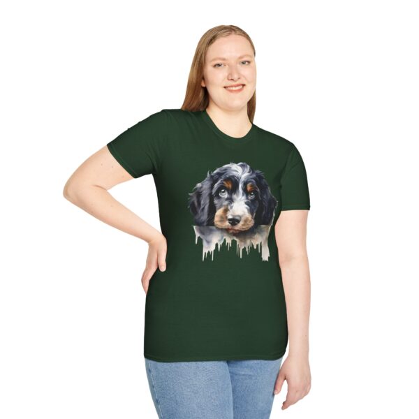 Bernedoodle Dog T-Shirt - Unisex Softstyle Tee - Image 35