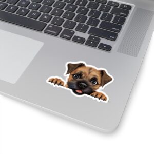 Border Terrier Dog Kiss-Cut Sticker - Perfect for Pet Lovers & Laptop Decor