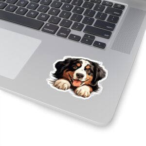 Bernese Mountain Dog Kiss-Cut Sticker - Perfect for Pet Lovers & Laptop Decor