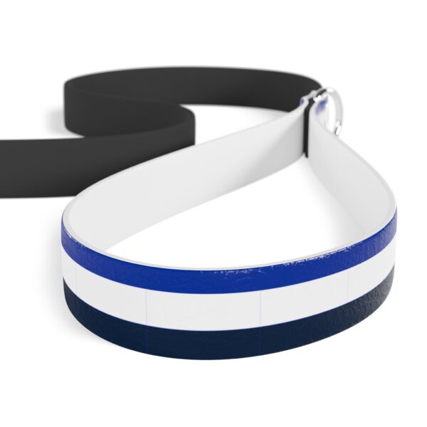 Blue-White-Black Stylish Dual-Color Dog Leash - Durable & Comfortable