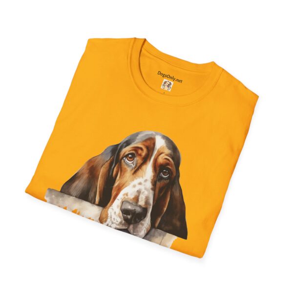 Bassett Hound Dog T-Shirt - Unisex Softstyle Tee - Image 25