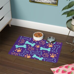 Bone & Paw Print Design (12x18) - Purple