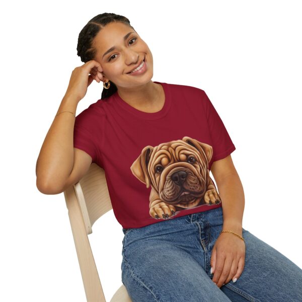 Shar-Pei T-Shirt - Unisex Softstyle Tee - Image 65
