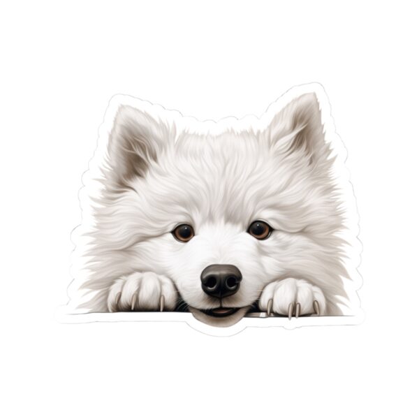 Samoyed Dog Kiss-Cut Sticker - Perfect for Pet Lovers & Laptop Decor - Image 2