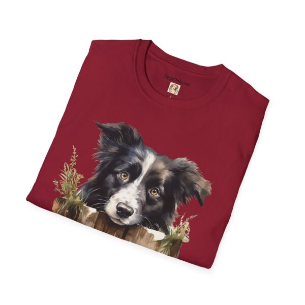 Border Collie Dog T-Shirt - Unisex Softstyle Tee - Image 10