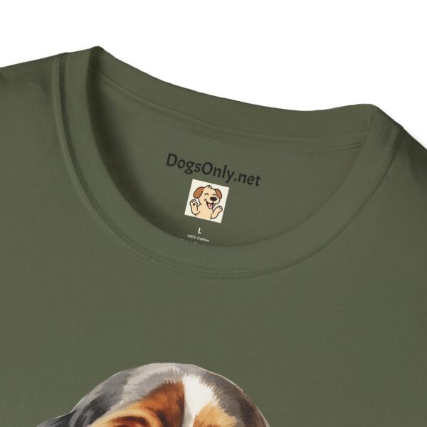 Bassett Hound Dog T-Shirt - Unisex Softstyle Tee - Image 29