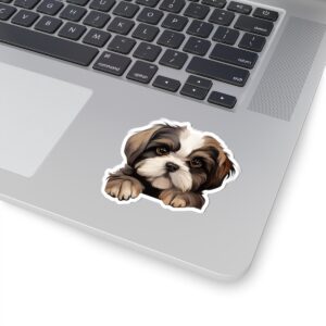 Shih Tzu Dog Kiss-Cut Sticker - Perfect for Pet Lovers & Laptop Decor