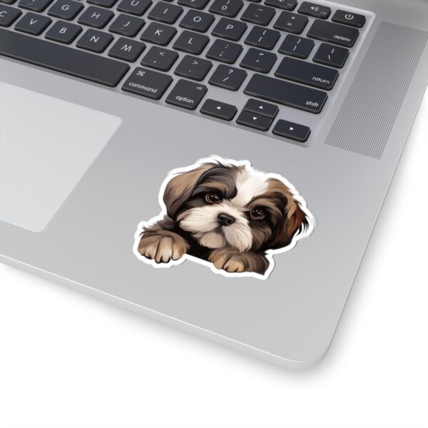 Shih Tzu Dog Kiss-Cut Sticker - Perfect for Pet Lovers & Laptop Decor