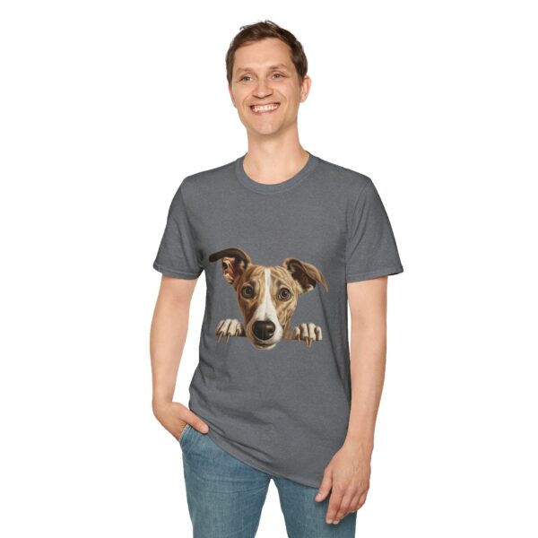 Whippet Dog T-Shirt - Unisex Softstyle Tee - Image 35