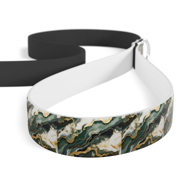 Green & Gold Marble Stylish Dual-Color Dog Leash - Durable & Comfortable