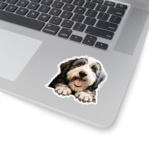 Old English Sheepdog Dog Kiss-Cut Sticker - Perfect for Pet Lovers & Laptop Decor