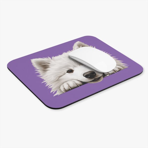Samoyed Mouse Pad -Light Purple Pet Design for Dog Lovers - Image 4