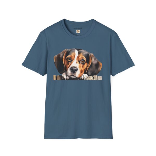 Beagle-2 Dog T-Shirt - Unisex Softstyle Tee - Image 46