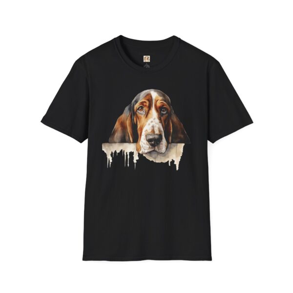 Bassett Hound Dog T-Shirt - Unisex Softstyle Tee - Image 7