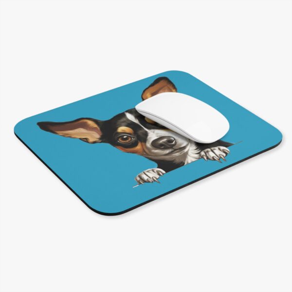 Rat Terrier Mouse Pad -Turquoise Pet Design for Dog Lovers - Image 4