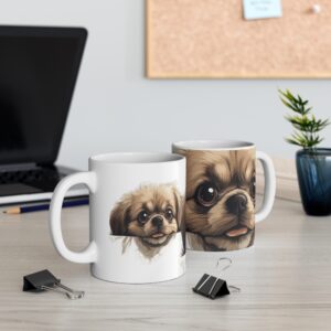 Pekingese Cute Puppy Mug - Adorable Dog Design - Perfect for Pet Lovers