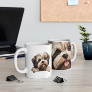 Lhasa Apso Cute Puppy Mug - 11 oz Adorable Dog Design - Perfect for Pet Lovers