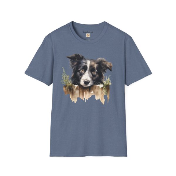 Border Collie Dog T-Shirt - Unisex Softstyle Tee - Image 52