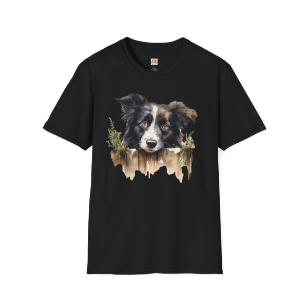 Border Collie Dog T-Shirt - Unisex Softstyle Tee - Image 13