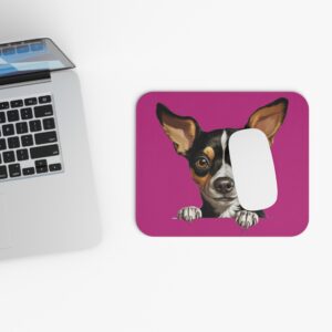 Rat Terrier Mouse Pad -Pink Pet Design for Dog Lovers