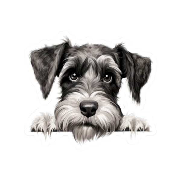 Standard Schnauzer Dog Kiss-Cut Sticker - Perfect for Pet Lovers & Laptop Decor - Image 2
